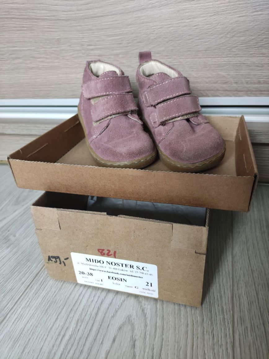 Buty dziecięce zamszowe Mido Noster