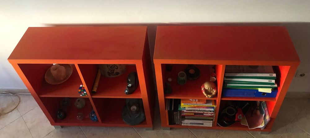 Móveis Modulares Vermelhos