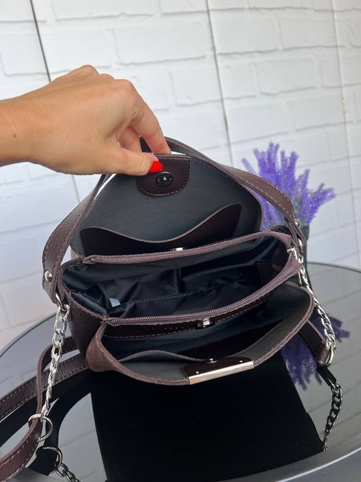 Сумочка жіноча з натуральної замші/штуч.шкіри