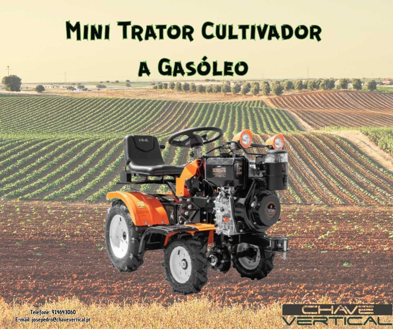 Mini Trator / Cultivador KAWAPOWER KWMTD Motor: Diesel 11HP    JR19