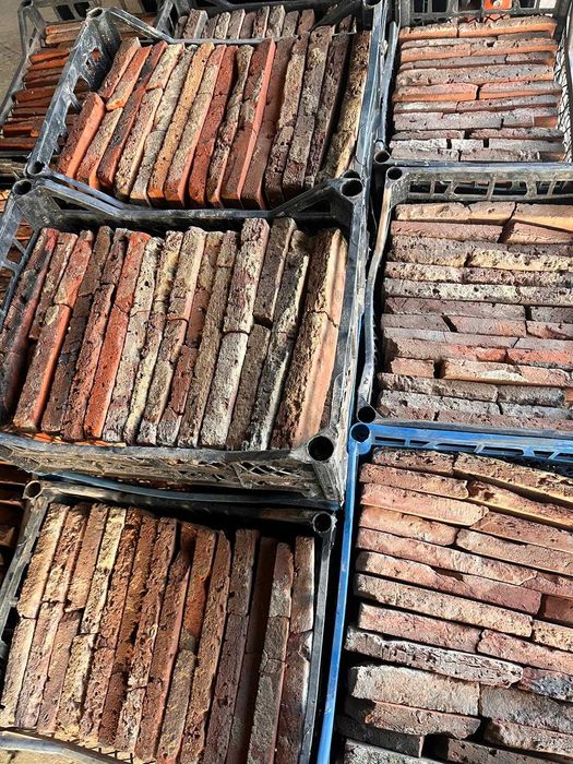 OKAZJA stara cegła płytki lico cena -50% pozostałość po budowie