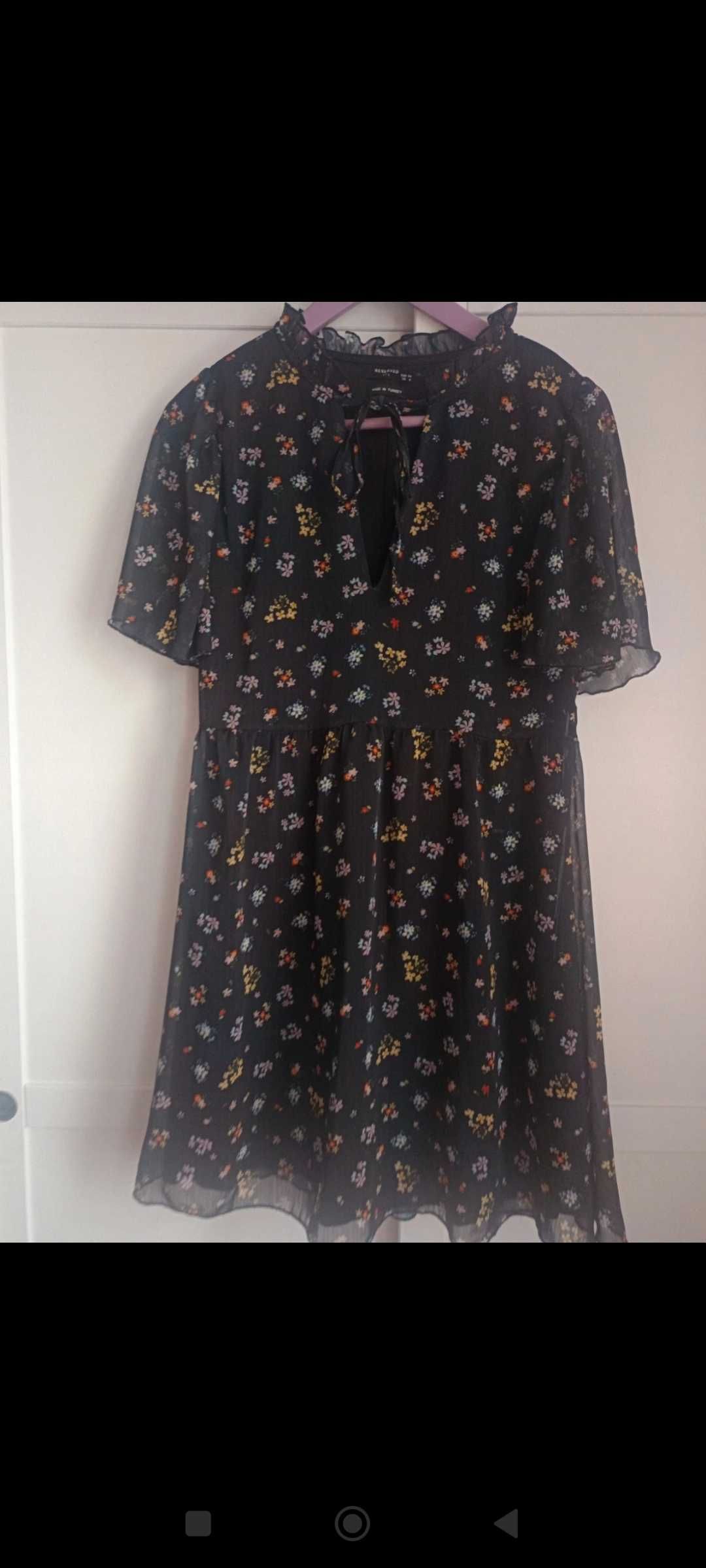 Reserved S 36 letnia sukienka kwiecista