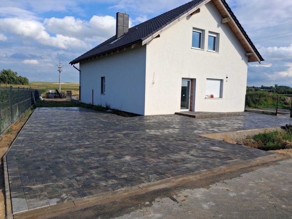 układanie kostki brukowej na eko podbudowie ! odwodnienia