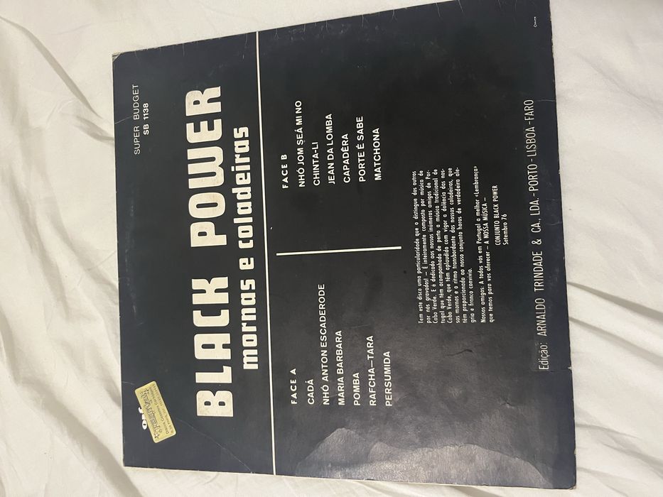 Vinil Black Power – Mornas e Coladeiras (raro, excelente estado)