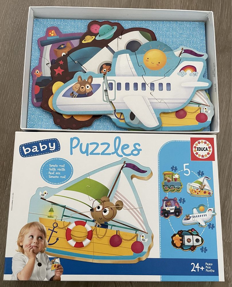 Baby Puzzles - meios de transporte - Educa