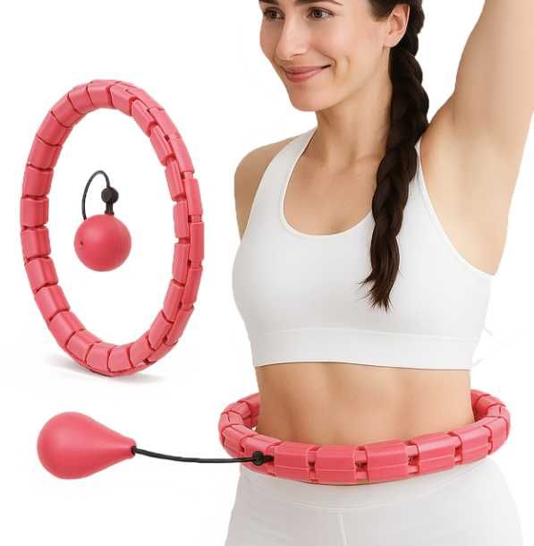 Hula hoop z obciążeniem odchudzające koło hulahop masujące hula hop