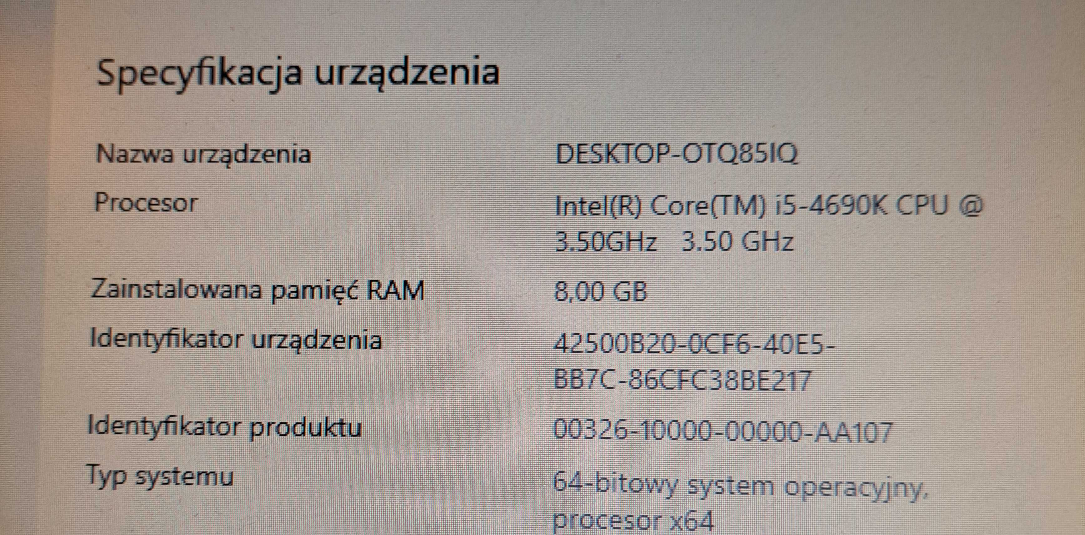 Komputer PC Intel core i5, 8gb ram, geforce gtx 970