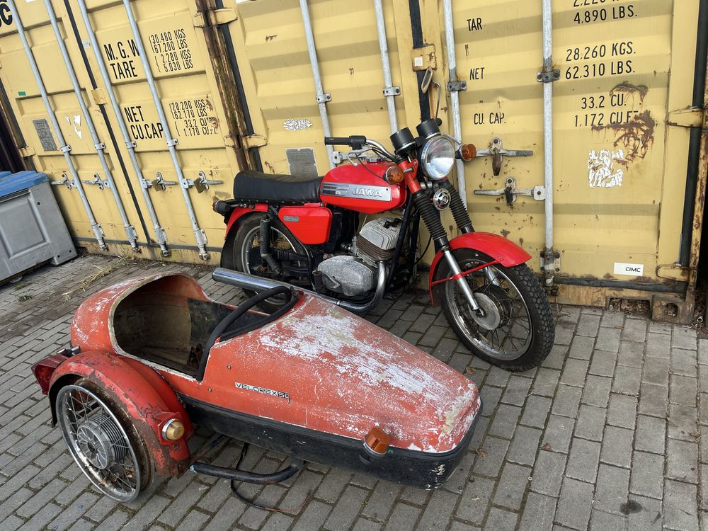 Jawa 350 z koszem