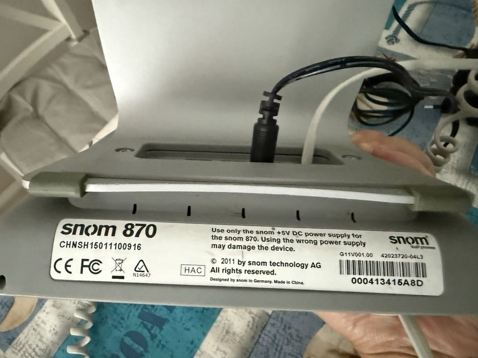 Telefon stacjonarny, przewodowy, biurowy SNOM 870 IP