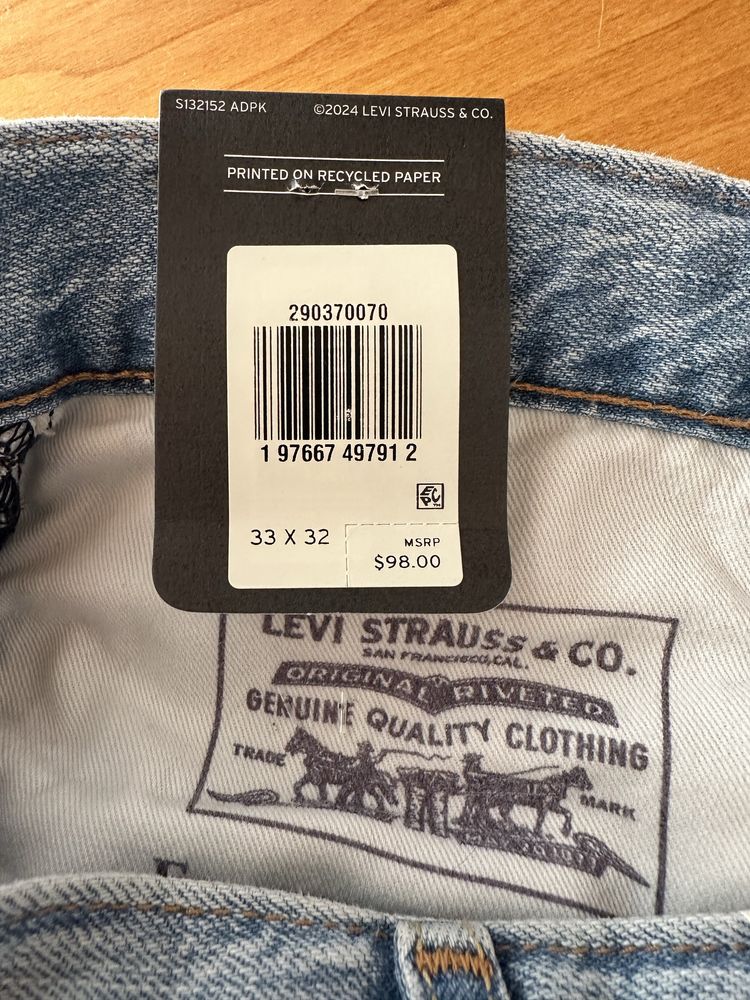 Джинси Levis 568 LOOSE Linen+Denim W33 L32