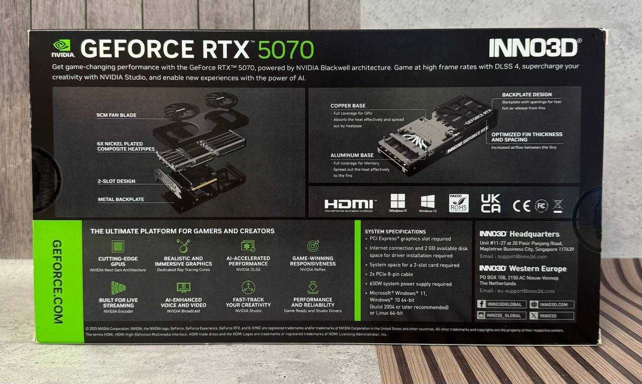 Відеокарта INNO3D GeForce RTX 5070 TWIN X2 (N50702-12D7-195064N)