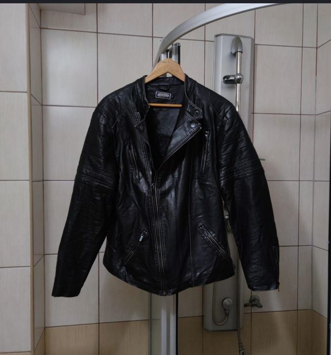 ramoneska kurtka L eko skóra classic sport retro drip prem