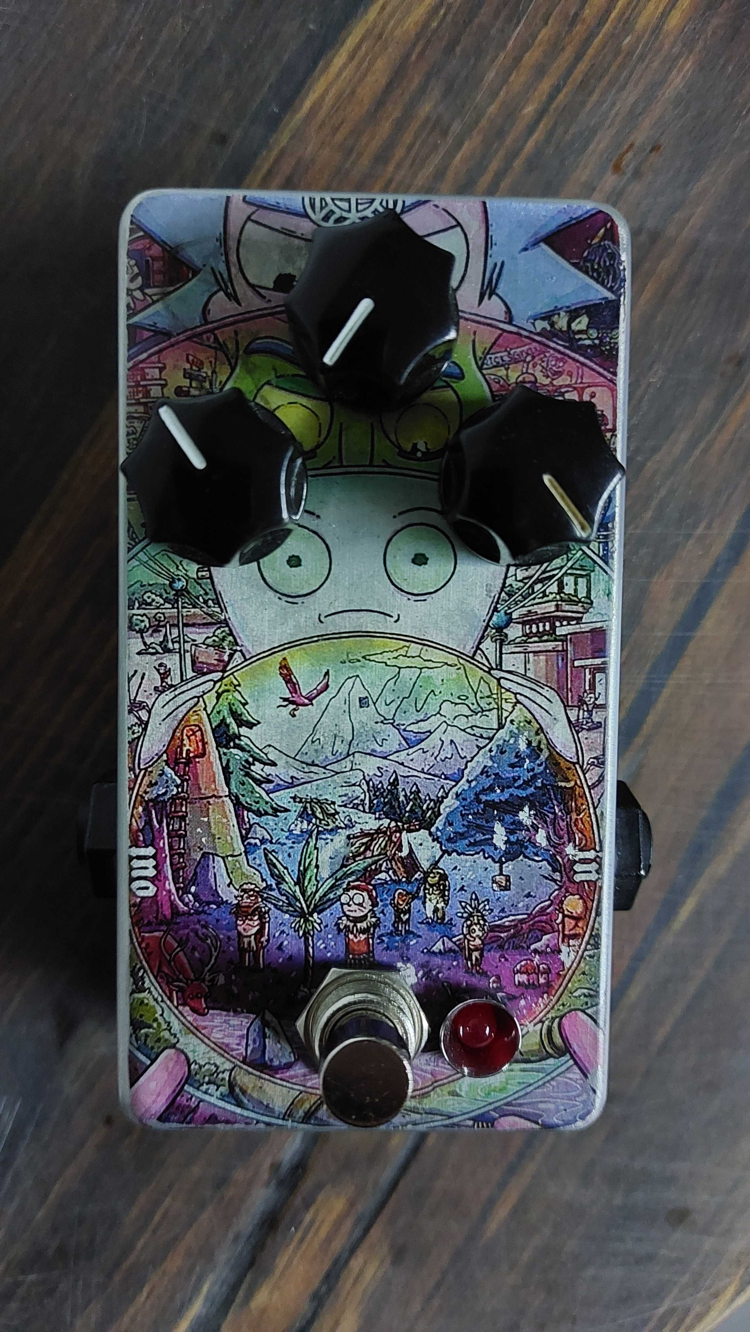 Fuzz Face Rick e Morty com Pre Gain