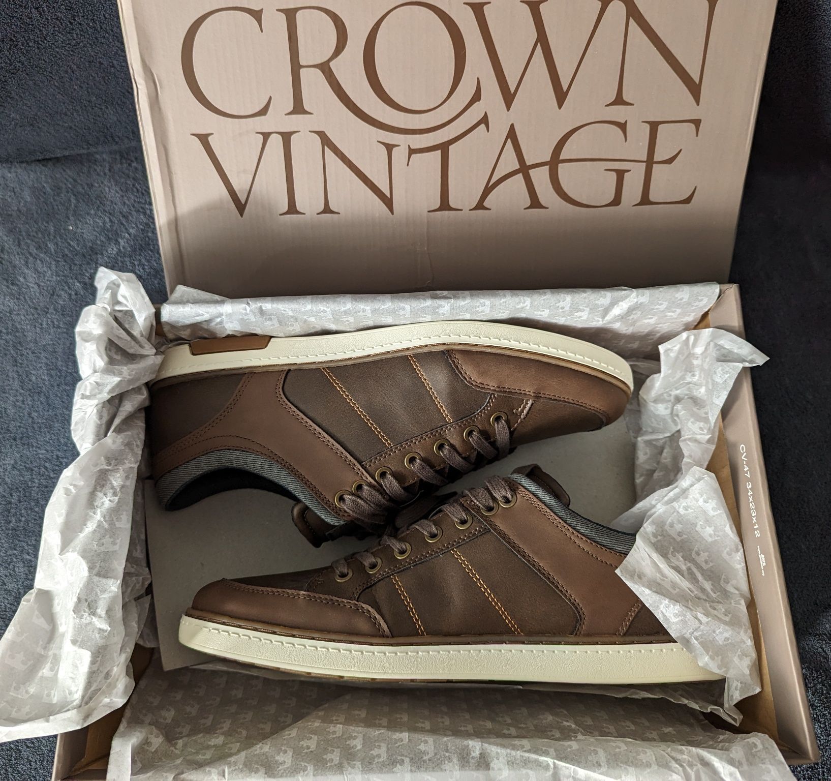 Кросівки чоловічі Crown Vintage Thiago. 43-44р (US 9.5), нові, кеди