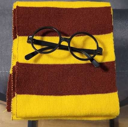 Przebranie Harry Potter Nowe Szal + okulary