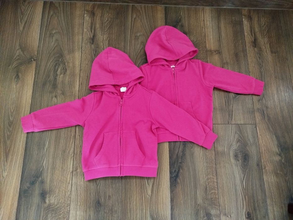 Bluzy z kapturem rozpinane Cool Club dla bliźniaczek