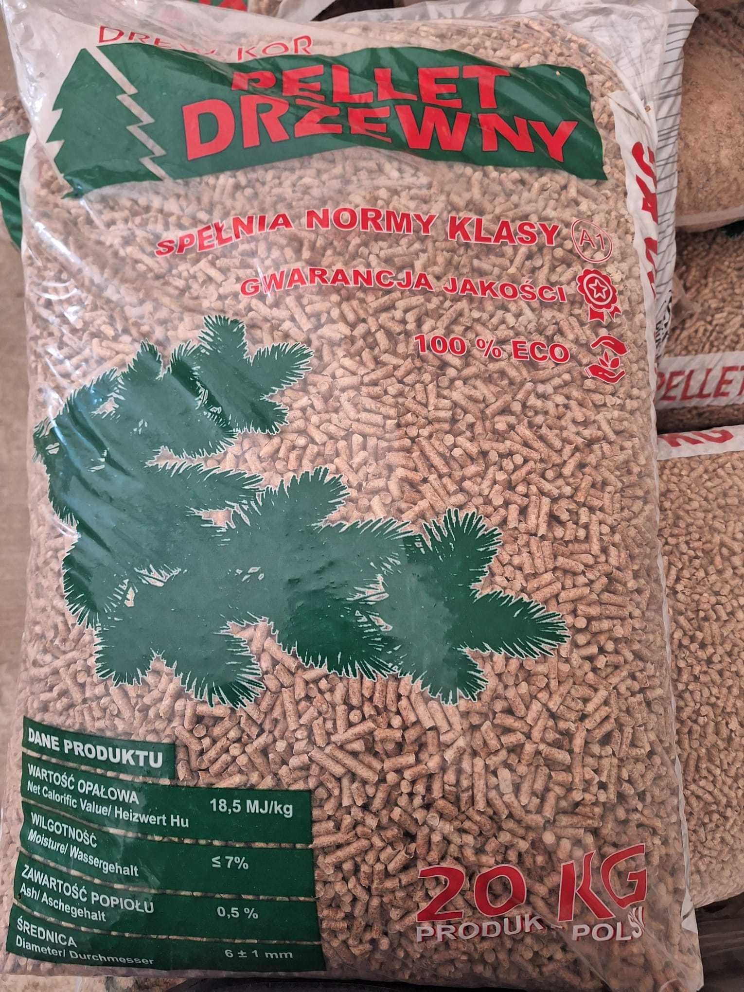 Pellet drzewny klasy A1