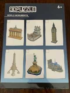 5 puzzles 3D de monumentos históricos