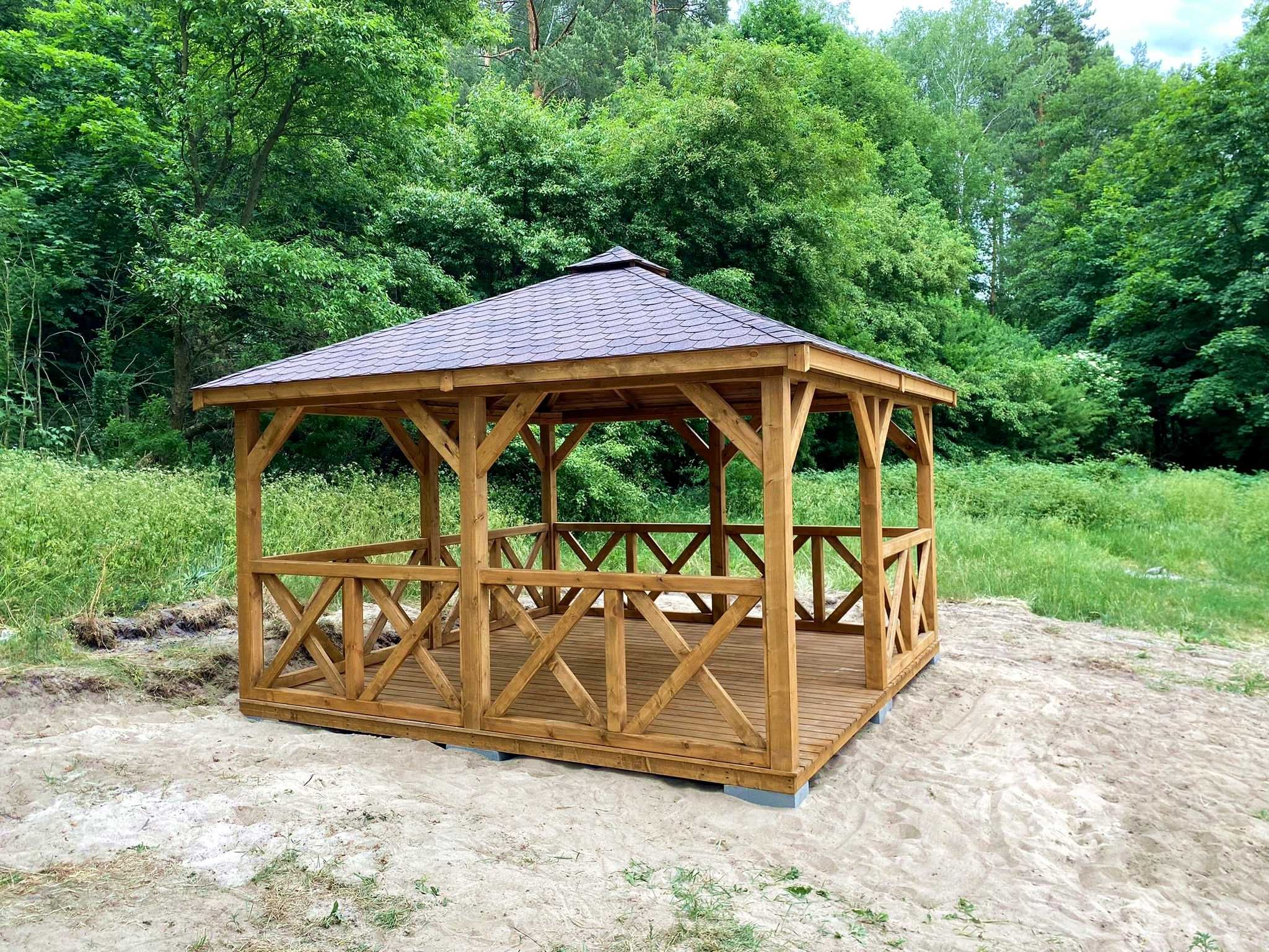 Altana ogrodowa Atena 4m x 4m Altanka drewniana Domek - PRODUCENT