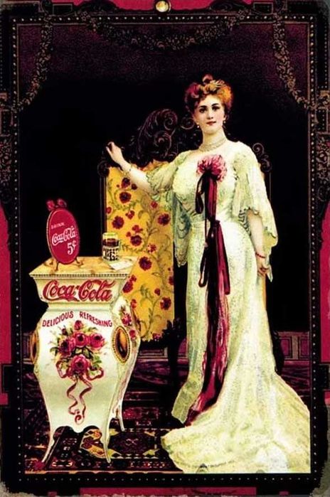 7 Placas decorativas retro Coca Cola, de Coleção, Ano 1936, 1905, 1907
