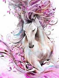 Алмазная роспись живопись мозаика лошадь
