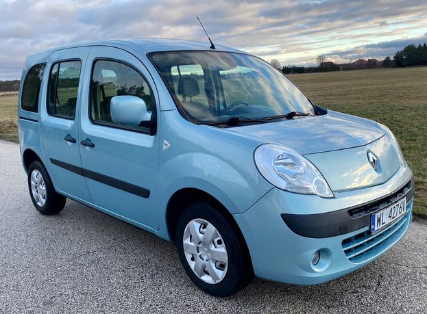 Renault Kangoo AUTOMAT - Tylko 139 tys km przebieg / KLIMA / 2x drzwi bok / BEZWYPADE