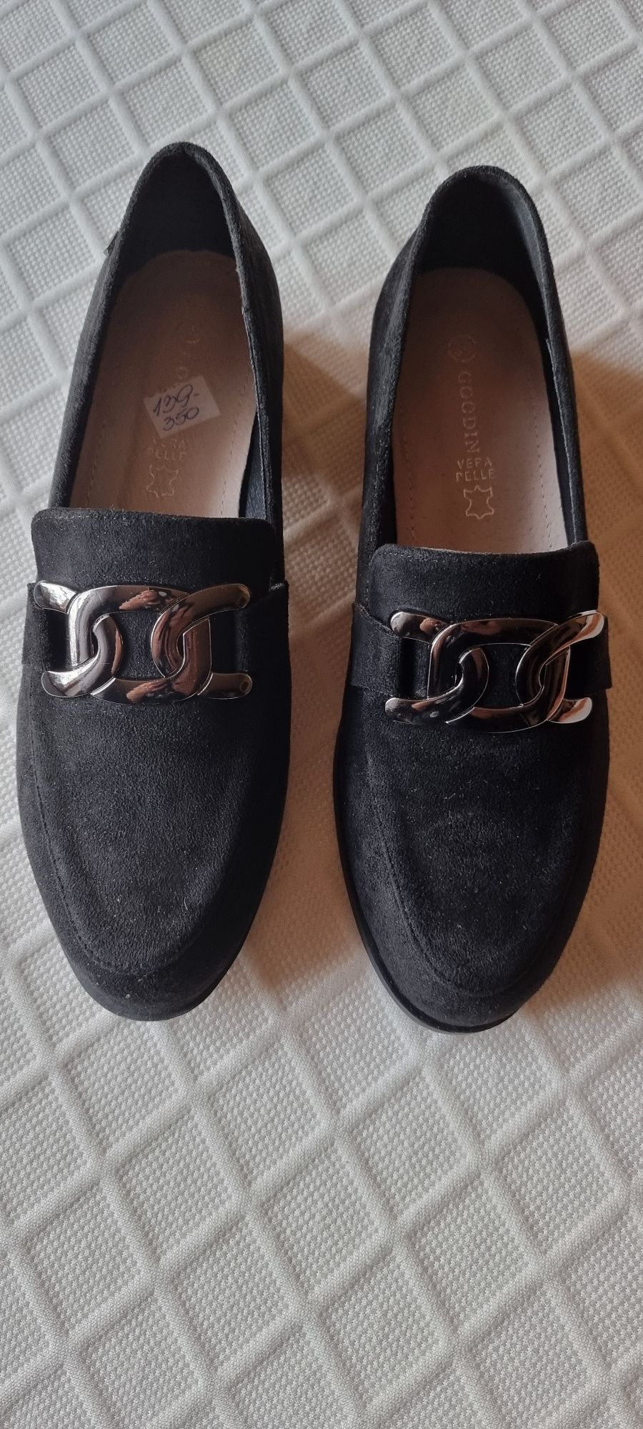 Buty damskie czarne zamszowe 39