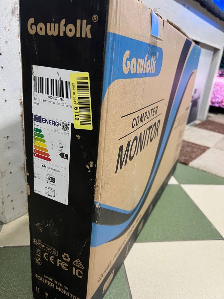 Ігровий монітор 32»дюйми Gawfolk GF320B / 2К, 165Hz,
