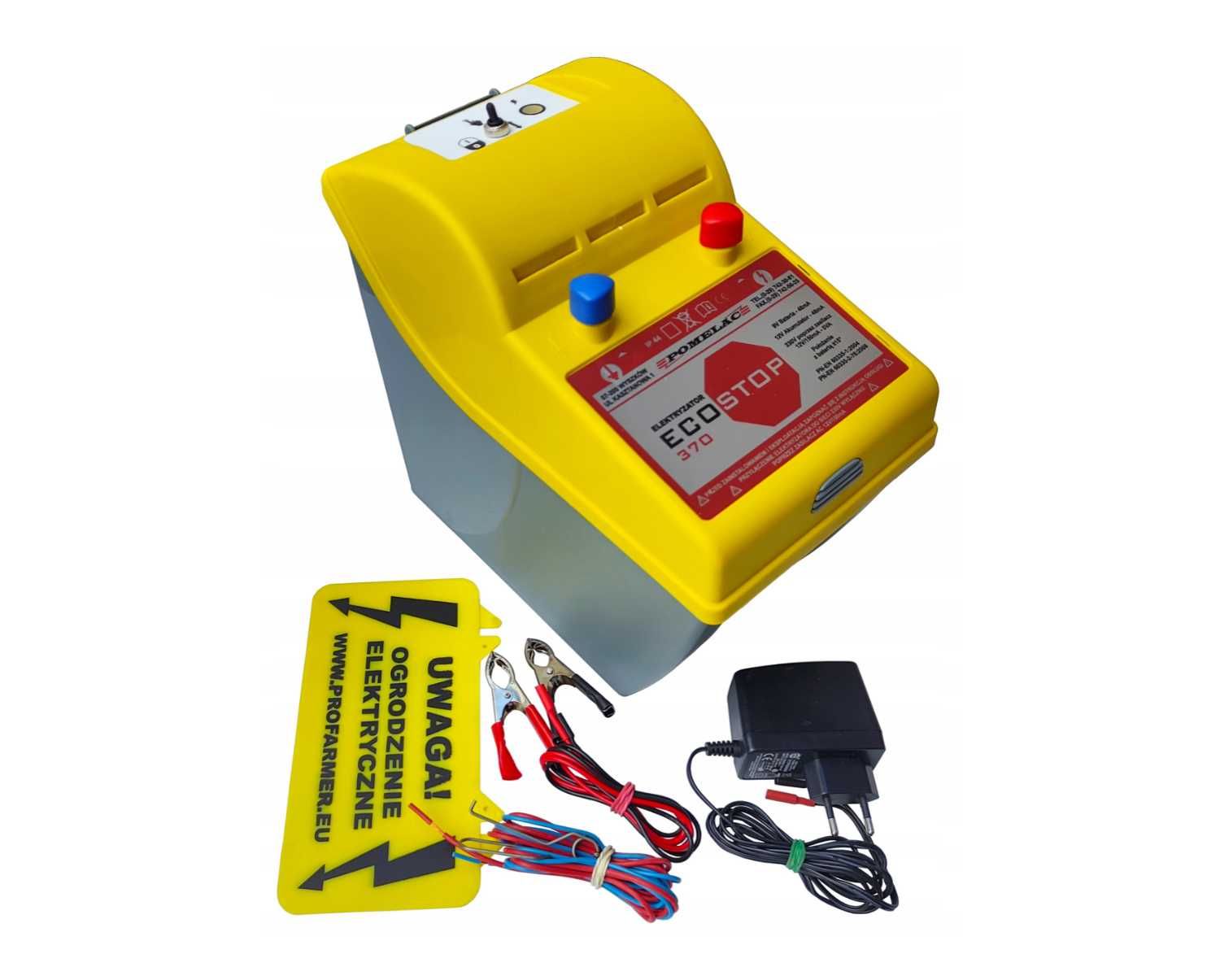 Elektryzator uniwersalny pastuch na baterię 9V akumulator 12v na konia