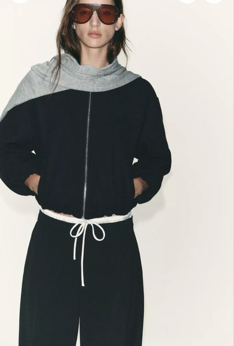 Штани брюки з подвійним поясом Zara S