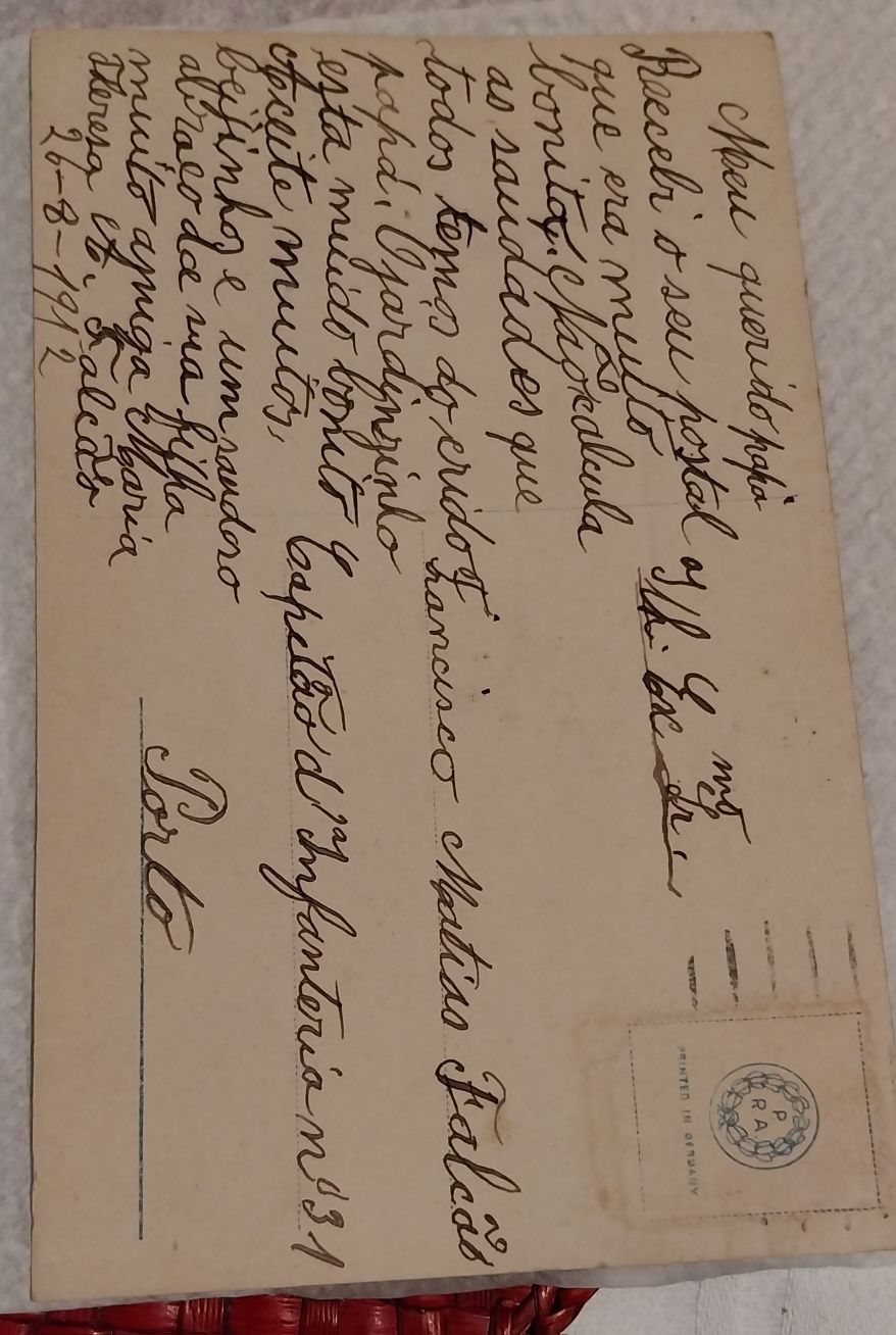 Postais antigos( 1906 até 1912)