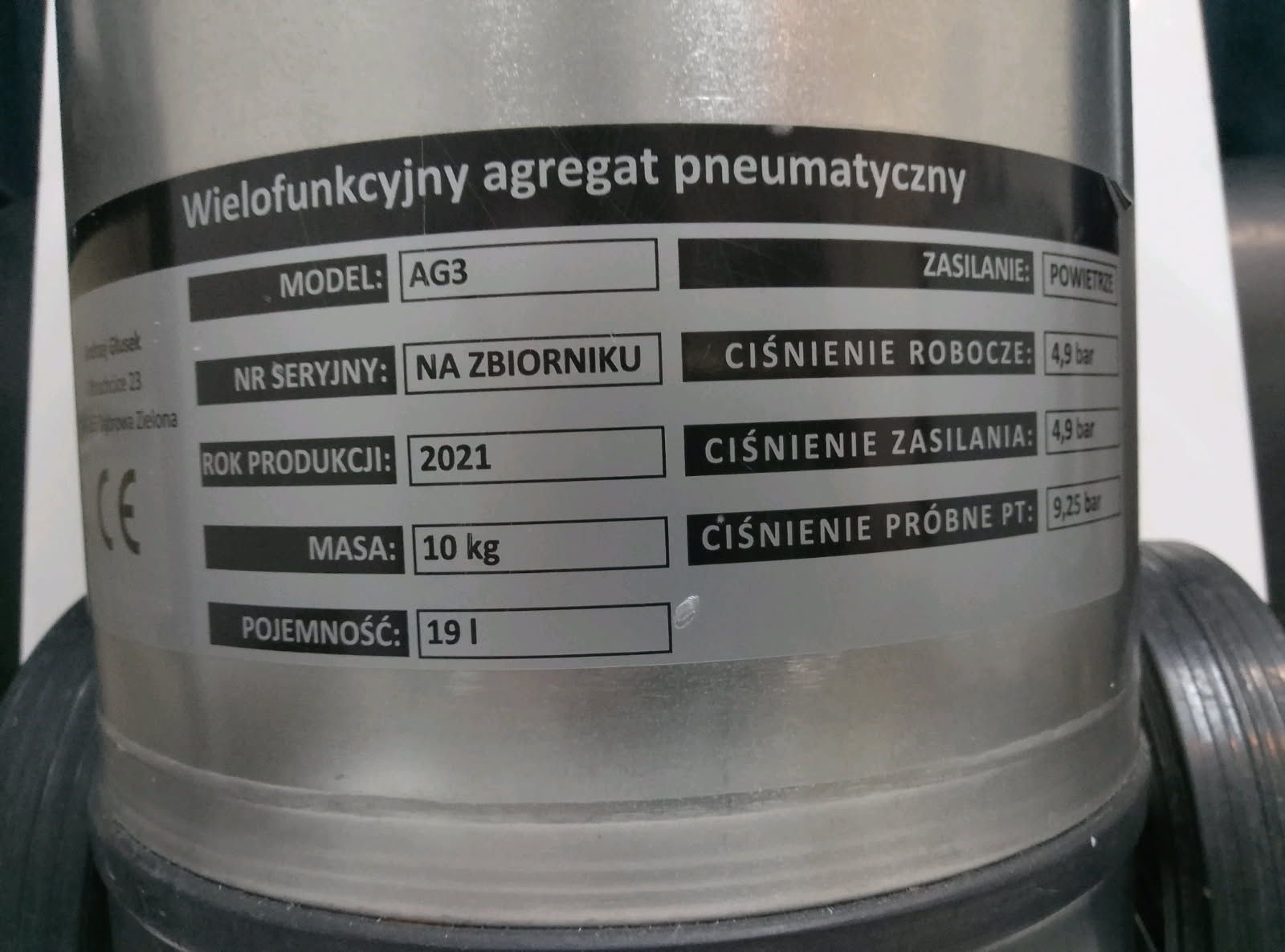 Agregat pneumatyczny:bielenie,opryskiwanie,dezynfekcja, malowanie pian