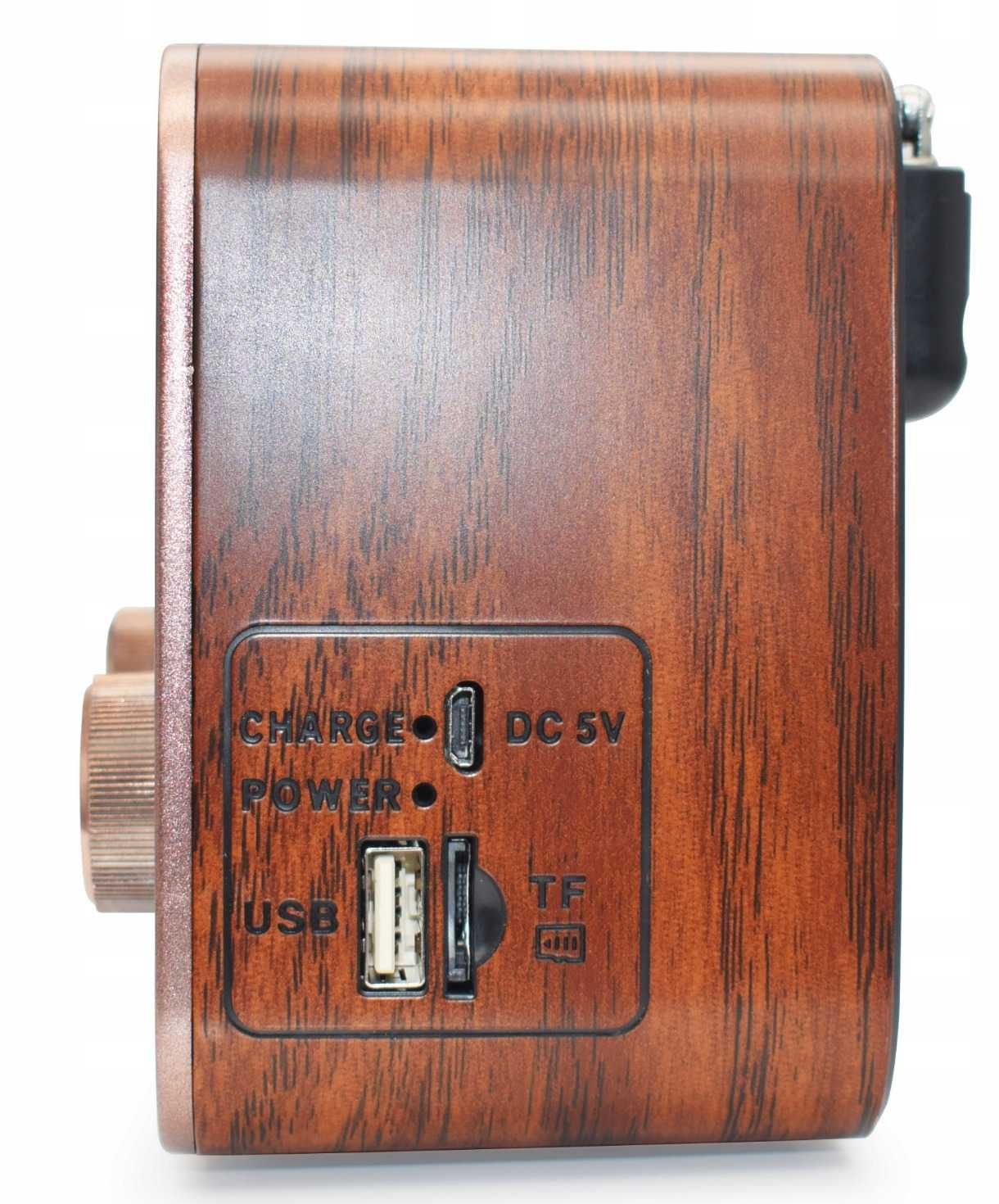 Radio kuchenne akumulatorowe przenośne turystyczne retro baterie USB