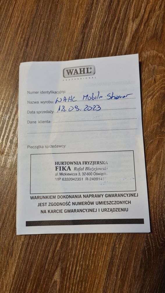 Golarka, maszynka do golenia WAHL 3615  Professional