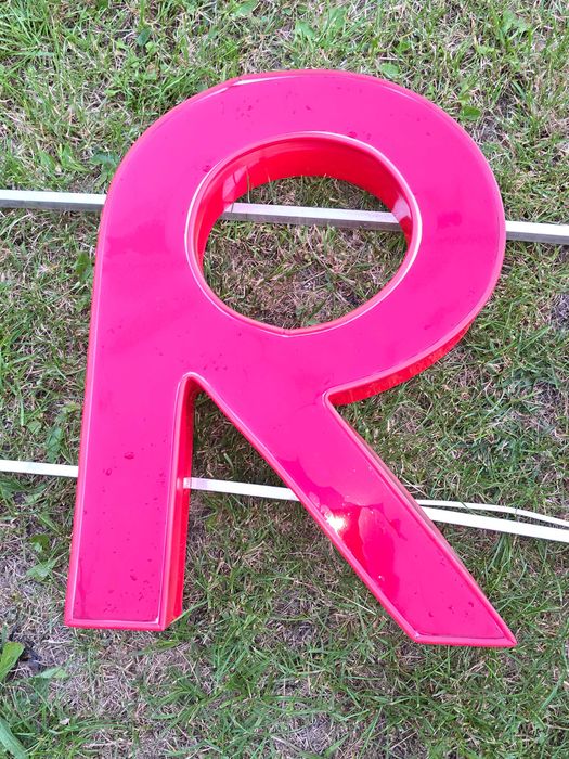 Reklama "RESTAURACJA" LED , aluminiowe litery i stelaż