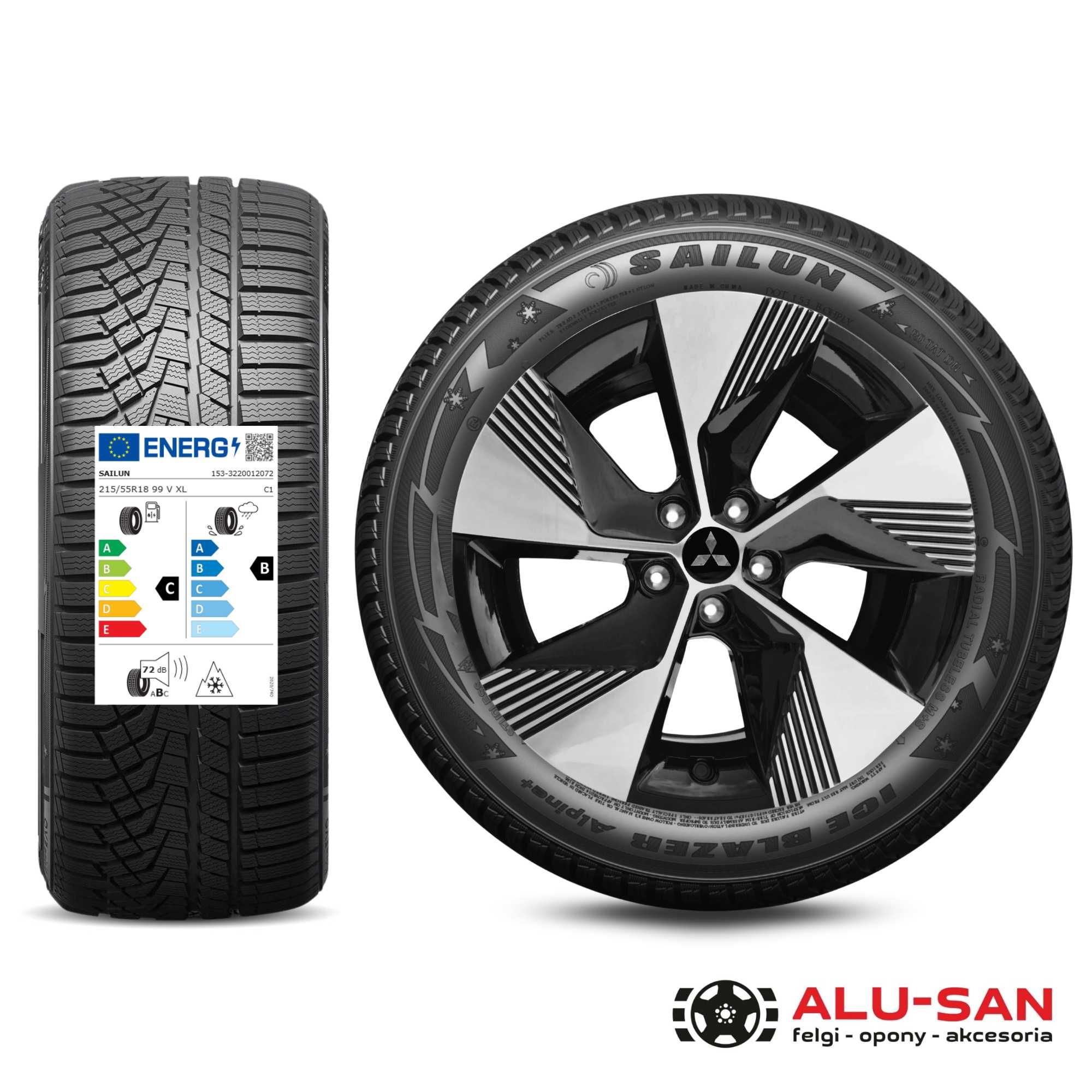 Nowe koła zimowe 18" NISSAN QASHQAI Juke Sailun 215/55R18