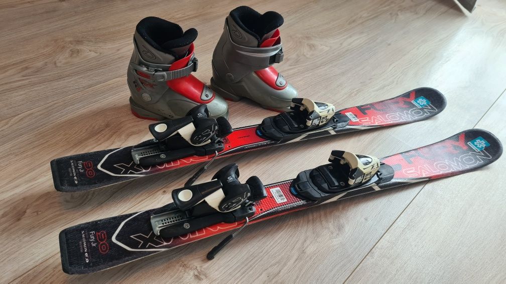 Narty dzieciece 90cm Salomon+buty