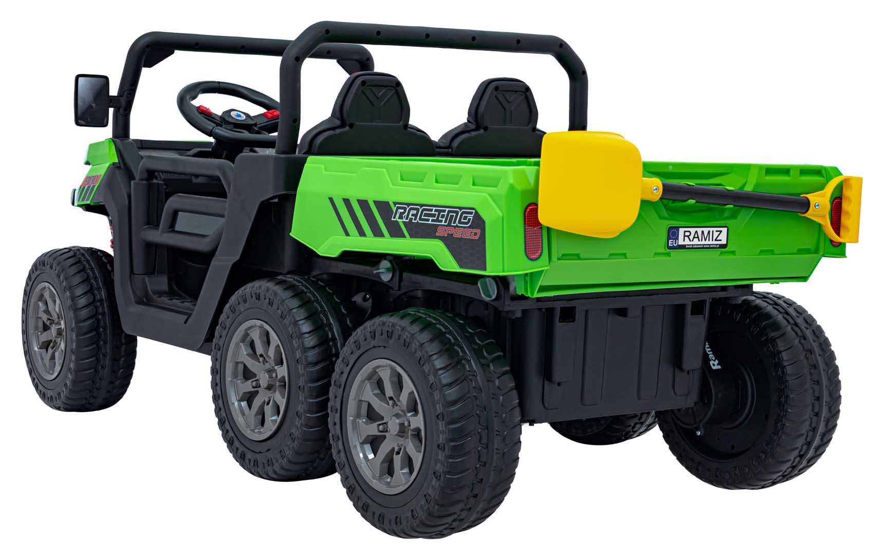 Dwuosobowe Auto na akumulator Farmer Samochód 4×4 Pilot Wywrotka 6 kół