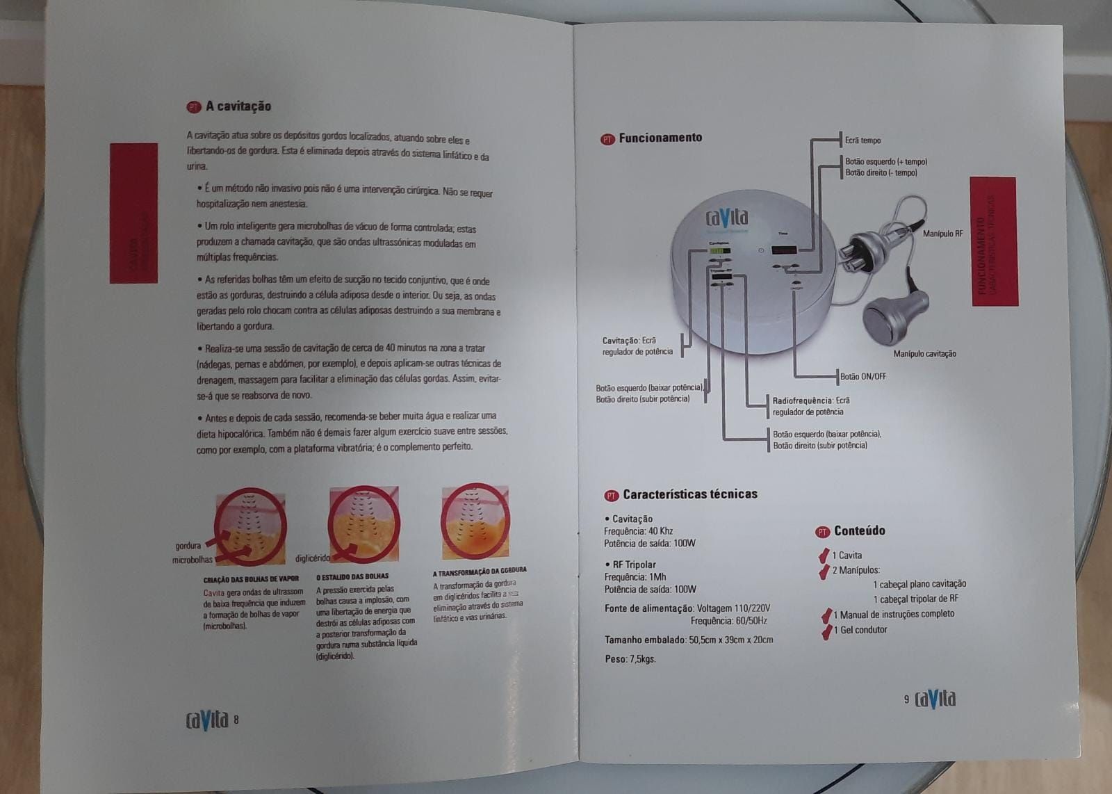 Máquina cavitação