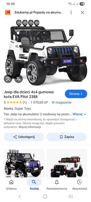 Jeep na akumulator 4x4