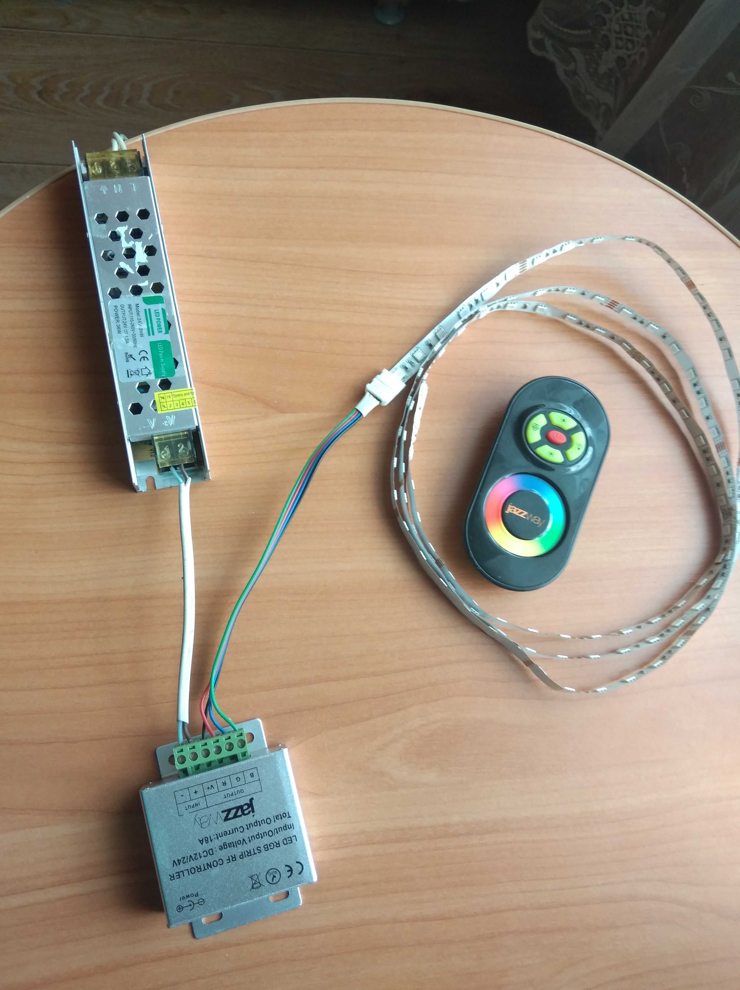 RGB Контролер LED стрічки + Пульт + 2м LED стрічки