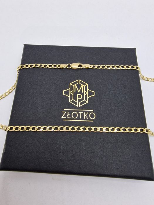 Łańcuszek PANCERKA złoto 585 14k