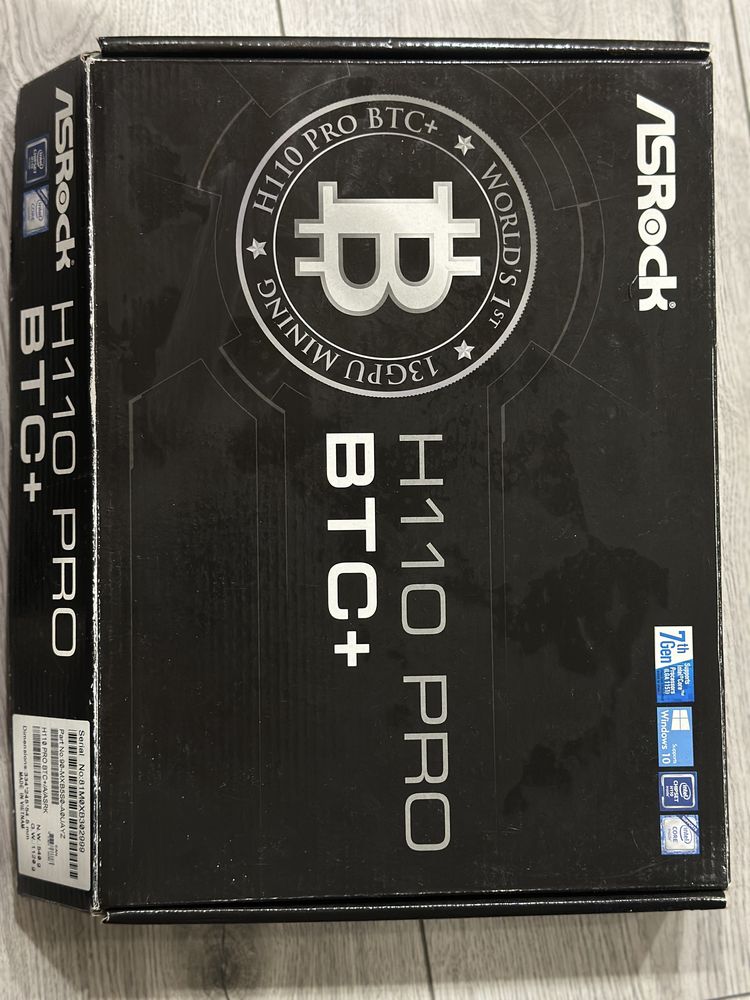 Asrock H110 pro btc+g4400
