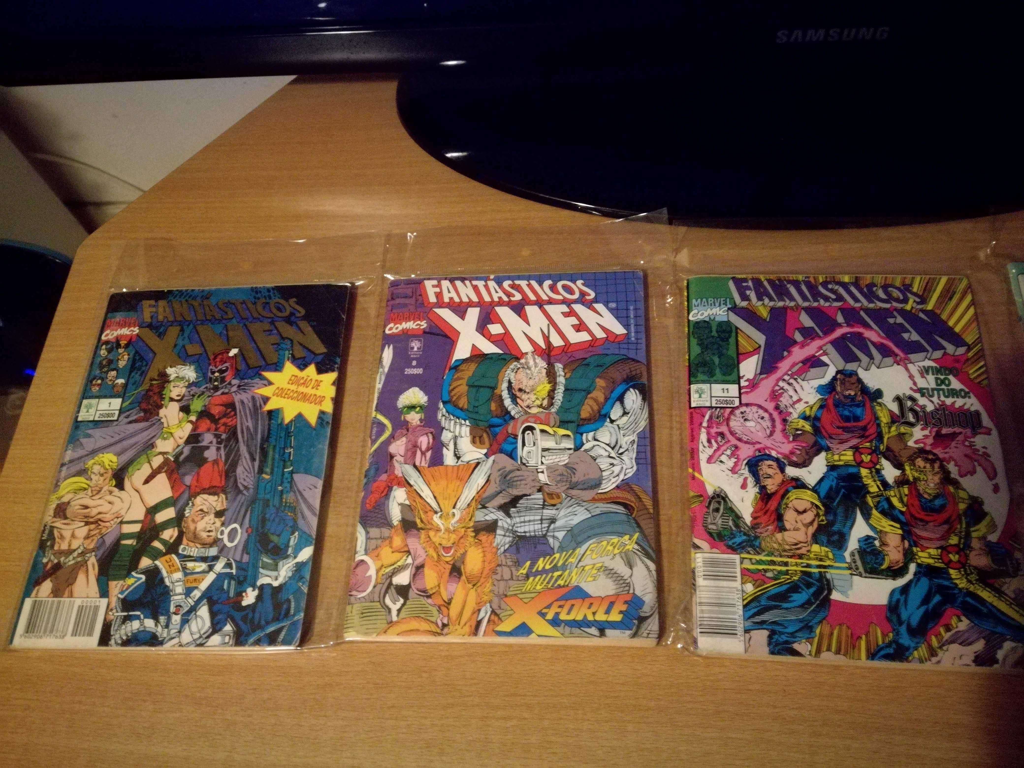 Lote 5 livros antigos Banda Desenhada/Comics Fantásticos X-Men