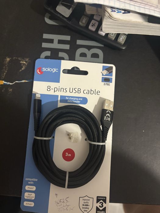 Kabel lighting do iphone 3m