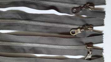 Zestaw zamków metalowych rozdzielczych do kurtek 45 cm