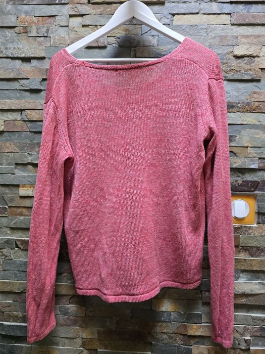 Sweter jasnoróżowy damski lniany Tatuum XL