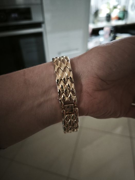 Złoty zegarek damski cekiny nowy