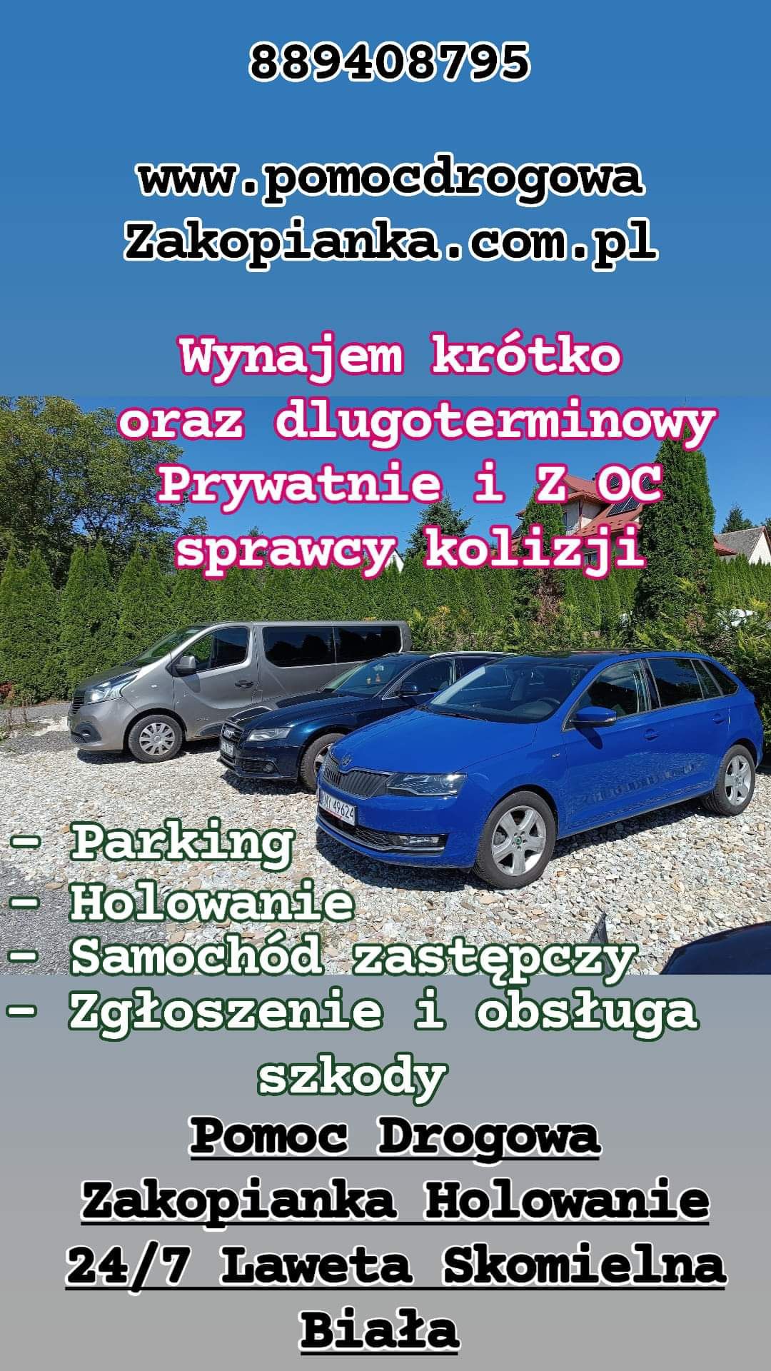 Wypożyczalnia samochodów wynajem aut zastępczych z OC sprawcy Darmowe