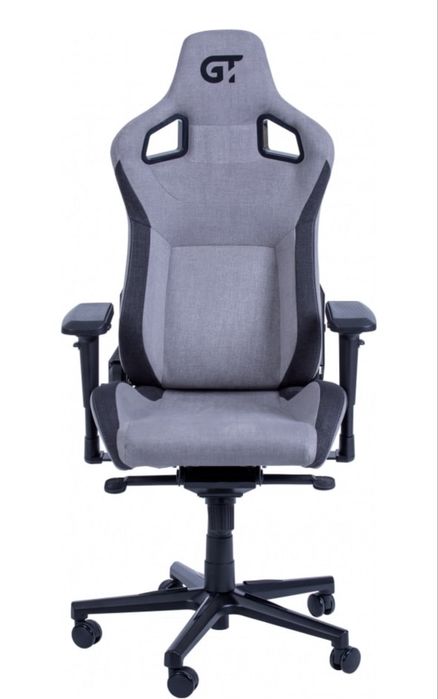 Крісло для геймерів GT Racer X-8005 Light Grey/Black Suede
